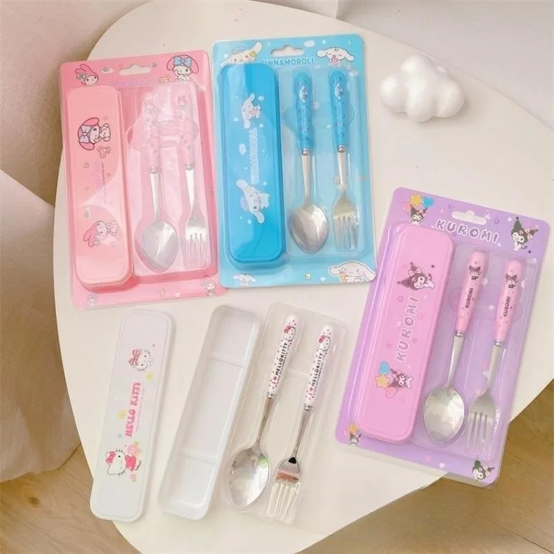 Travel Portable Student Dinnerware Stainless Steel Tableware
