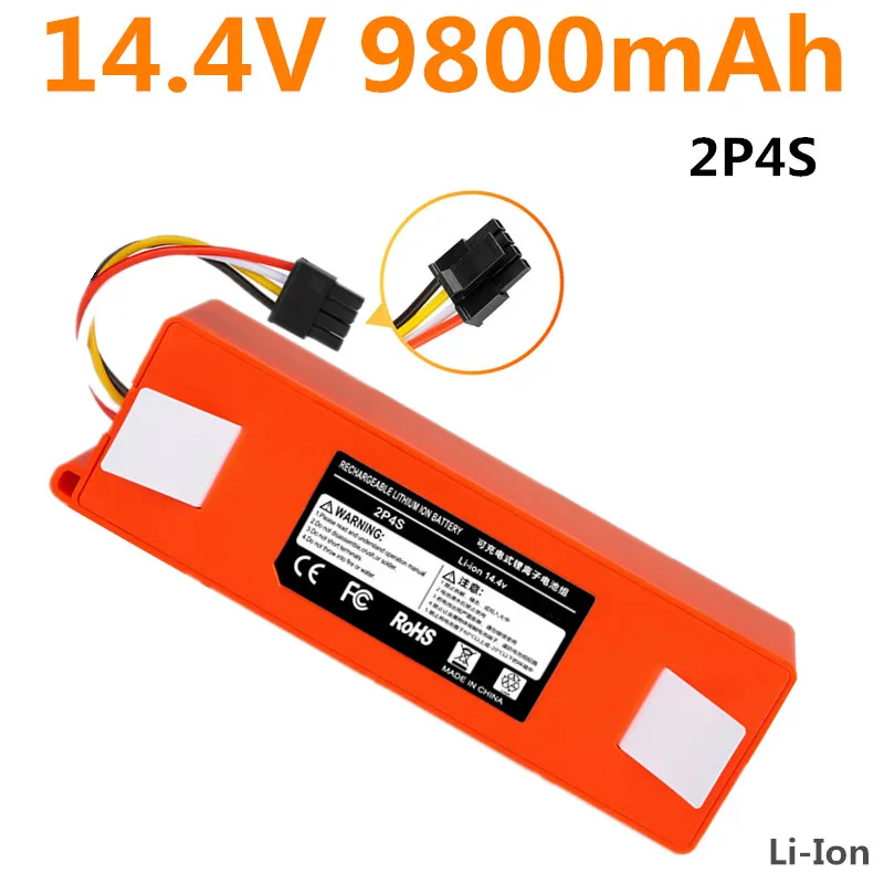 

9800mAh Robotic Vacuum cleaner Replacement Battery for Robot Roborock S50 S51 S55 Accessory Spare Parts li-ion battery