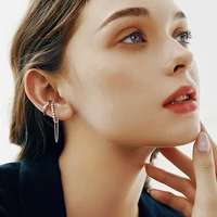 hip hop jewelry fashion accessories crystal chain tassel earrings for women