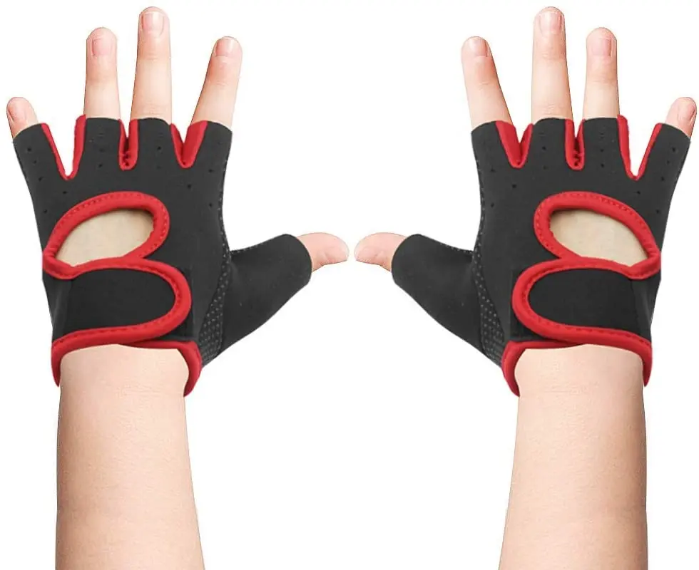 

1 Pair Kids Fingerless Workout Gloves - Anti-Slip Fitness Mitten for Children Cycling Yoga Weightlifting Bicycle Gloves Women