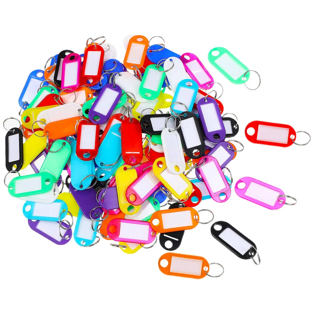 

200 Pcs Key Tag Luggage Tags Hotel Brand Suitcase Identifier Ideas Rings Pp Labels Ribbon