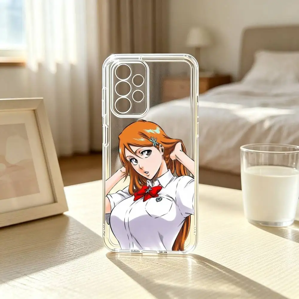 Фото Чехол для телефона BLEACH Орихиме Иноуэ-Э для Samsung S25, S24, S21, S22, S23, S30, Ultra, S20, Plus, Fe, прозрачный чехол, подарок. №3