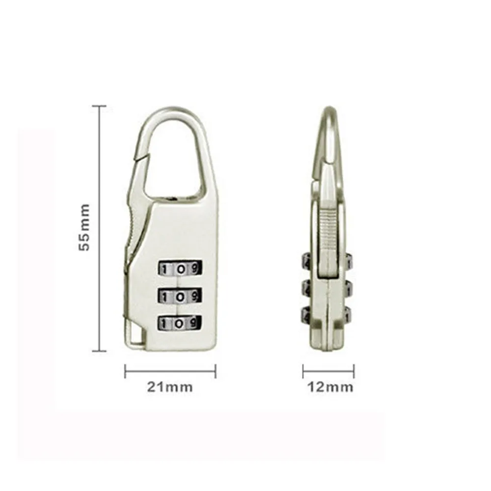 Mini Dial Digits Code Number Password Combination Padlock Safety Travel Security Lock for Luggage Lock Padlock Gym images - 6