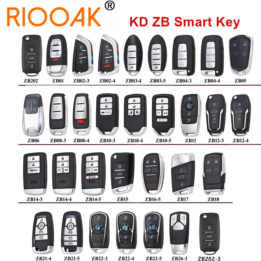 Универсальный смарт-ключ KEYDIY ZB02, ZB11, ZB17, ZB28, смарт-ключ с дистанционным управлением для телефона