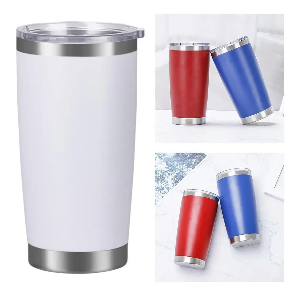 

Автомобильная портативная Термокружка 20 унций, пивные кружки, дорожная кружка с двойными стенками и изоляцией, стальная кружка для чая, коф...