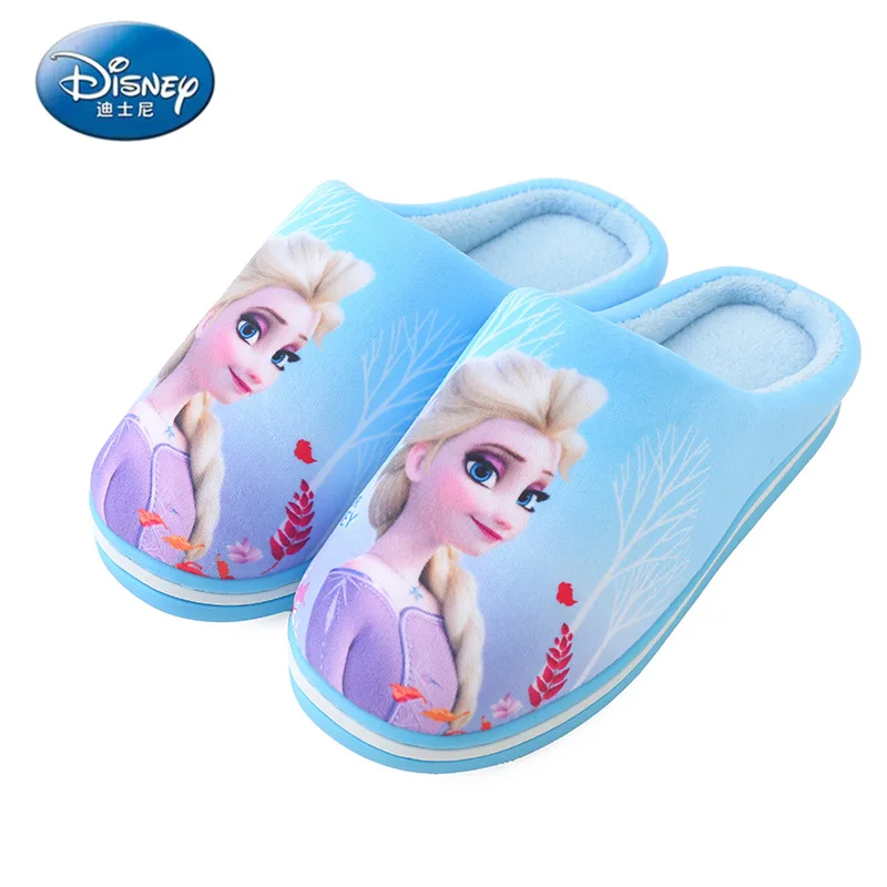 

Детские хлопковые тапочки Disney «Холодное сердце», Нескользящие тапочки для родителей и детей, Симпатичные Мультяшные домашние тапочки для д...