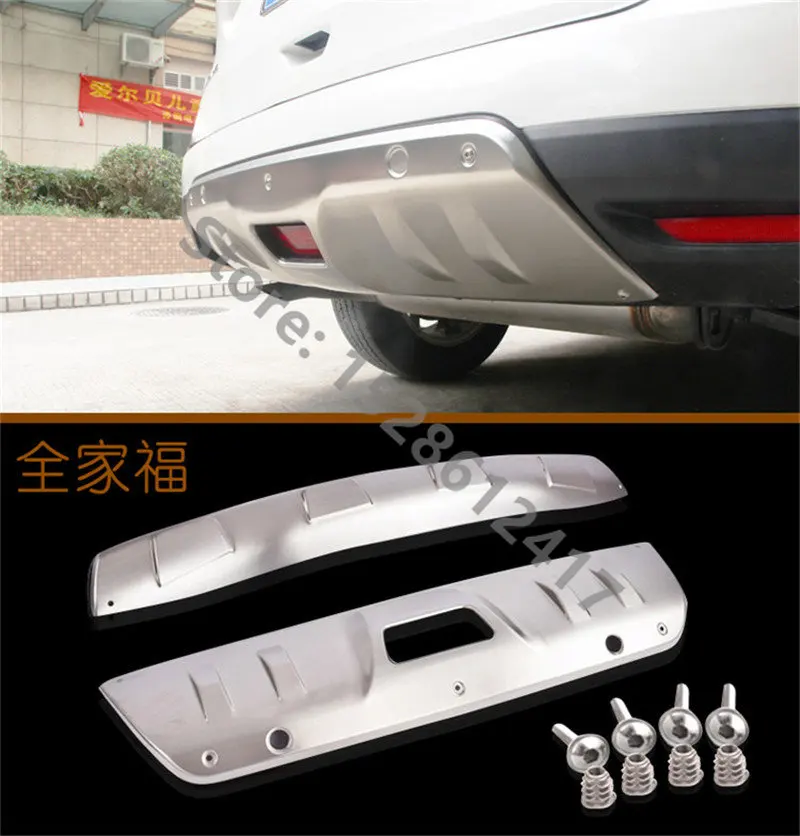 

Car Styling Stainless Car Rear Bumper Protector Skid Plate ProtectorFor Nissan X-TRAIL X TRAILT32 2014-2016 Car Accessories