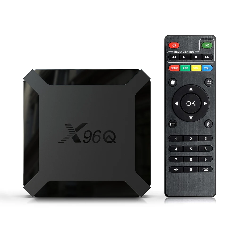 

TV Box Android 10 X96Q 2.4G Wifi Allwinner H313 Quad Core 1G 8G 2GB 16GB 1080P Media Player X96 Q 4K Smart Set Top Box New