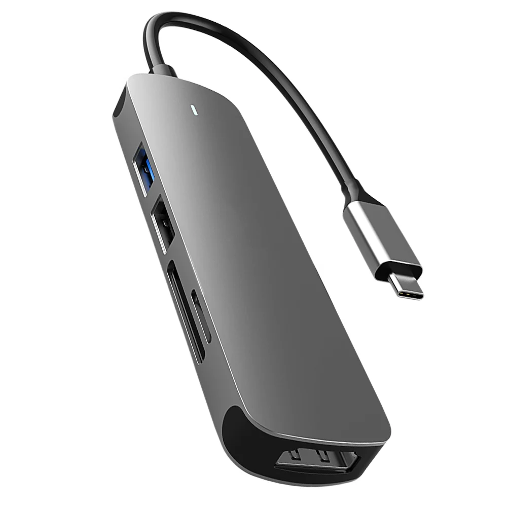 

Usb Hub C Adapter Type Port Splitter Portable Multi Reader Laptopcard Computer 4K Tomultiport Converter Ports 0Output
