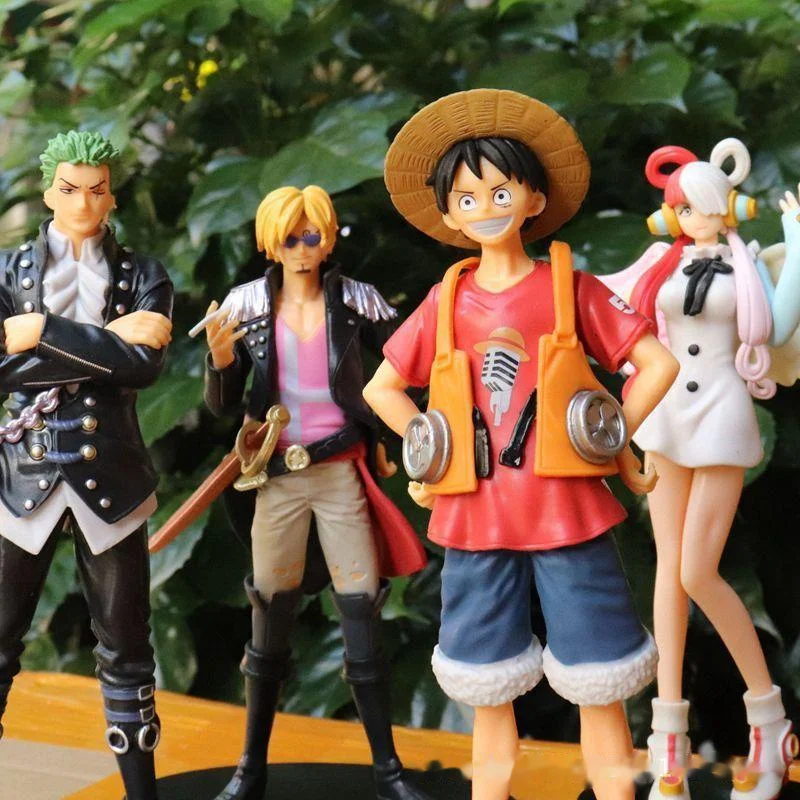 

Фигурки героев аниме Bandai, фигурки героев фильма Luffy Ace Sanji Uta фигура DXF, милые коллекционные декоративные игрушки в подарок