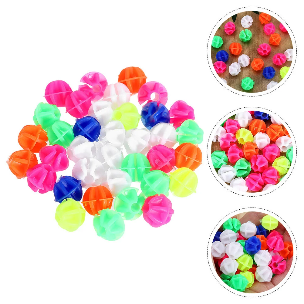 

180 Pcs Beads Kids Bike Spoke Clips Round Wheel Steel Wire Plastic Decorations Child