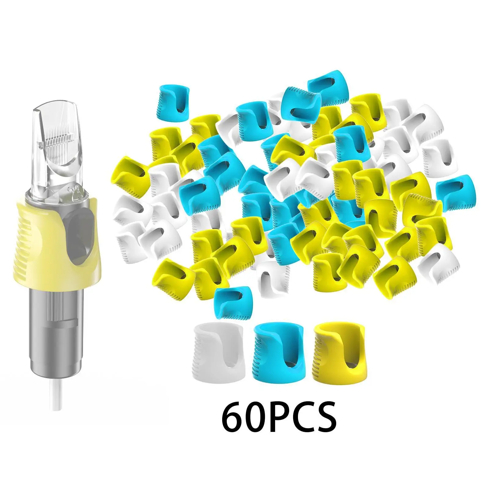 60 упаковок противоскользящие кроватки для пальцев силиконовые эластичные чехлы