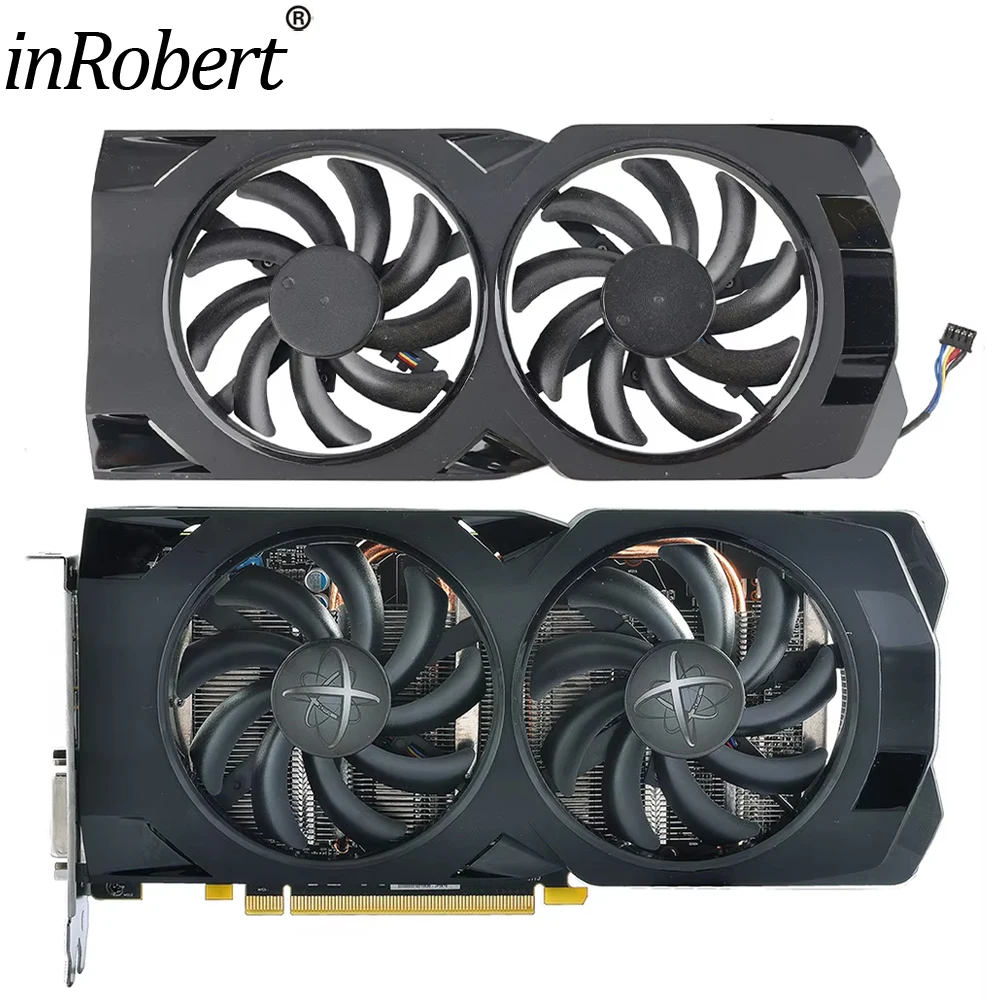 85 мм CF9010H12S RX470D RX570 Вентилятор видеокарты с чехлом для XFX RX 470D Black Wolf 570 4 ГБ GDDR5 RS XXX
