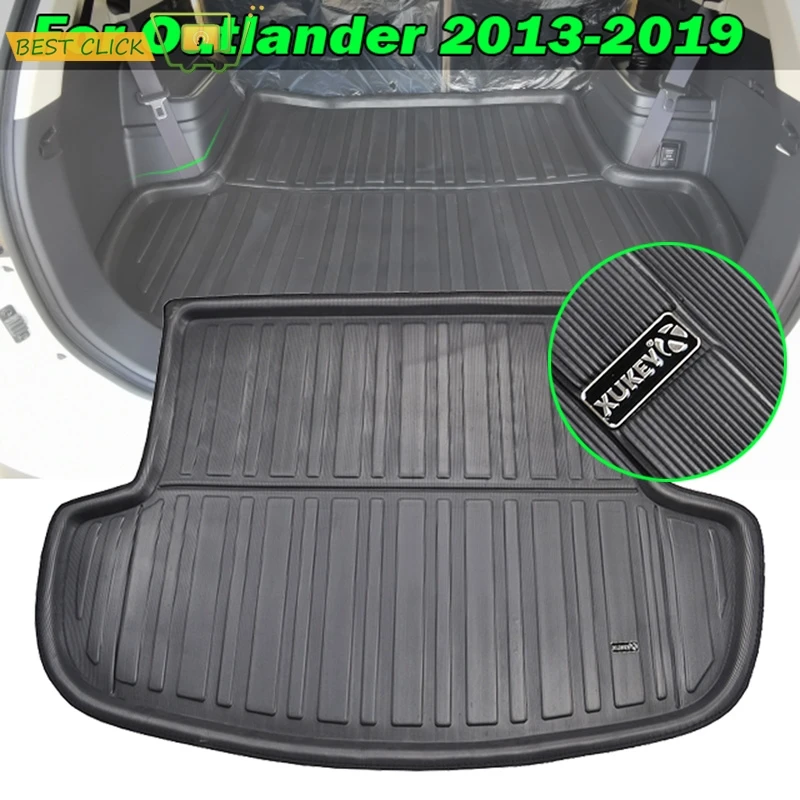 

Подходит для Mitsubishi Outlander 2013-2020 задний багажник загрузки лайнер грузовой коврик лоток пол ковер грязевой удар протектор 2016 2017 2018 2019