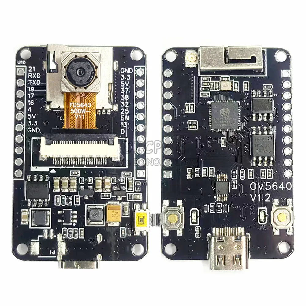 

2.4 GHz WiFi and Bluetooth Develop Board Type C 8MB PSRAM HD 5MP Auto Focus 66 120 160 Degree OV5640 ESP32 CAM Camera Module Kit