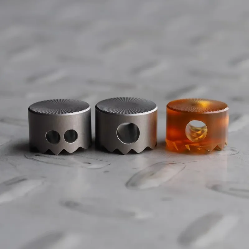 Титановый сплав TC4/Ultem янтарный PEI плетеная веревка маленький ежик кулон в форме