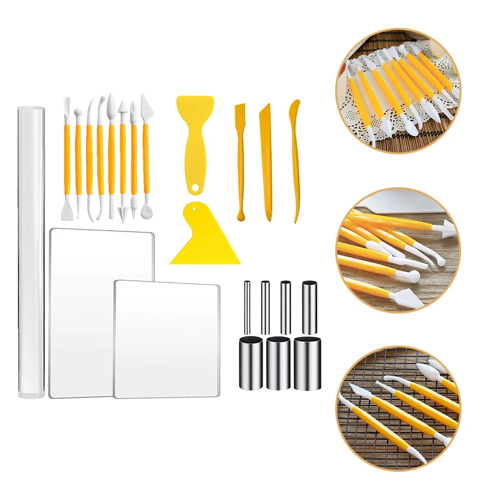 

23pcs Polymer Clay Tools Set Clay DIY Tool Set Clay Roller Clay Shaping Tools