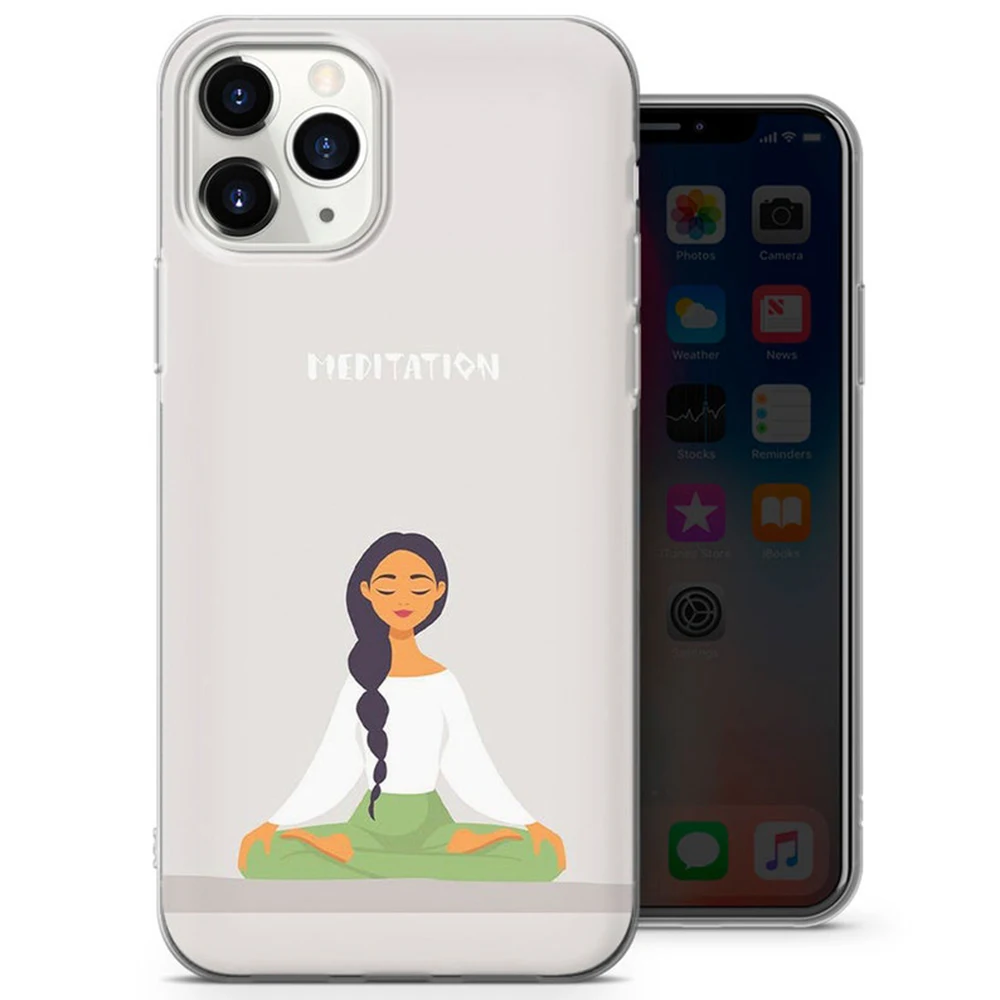 Хит продаж чехол для телефона Yoga Namaste Iphone 13 12 Mini 11 Pro Max 6 7 8 Plus X Xs XR SE 2020 прозрачный -