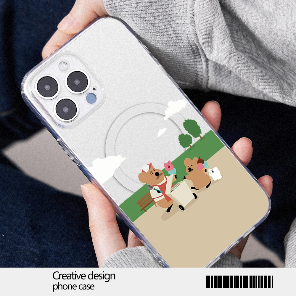 Чехол для телефона с рисунком Динотаэн iPhone 12 11 13 14 15 16 Max Pro Plus магнитный