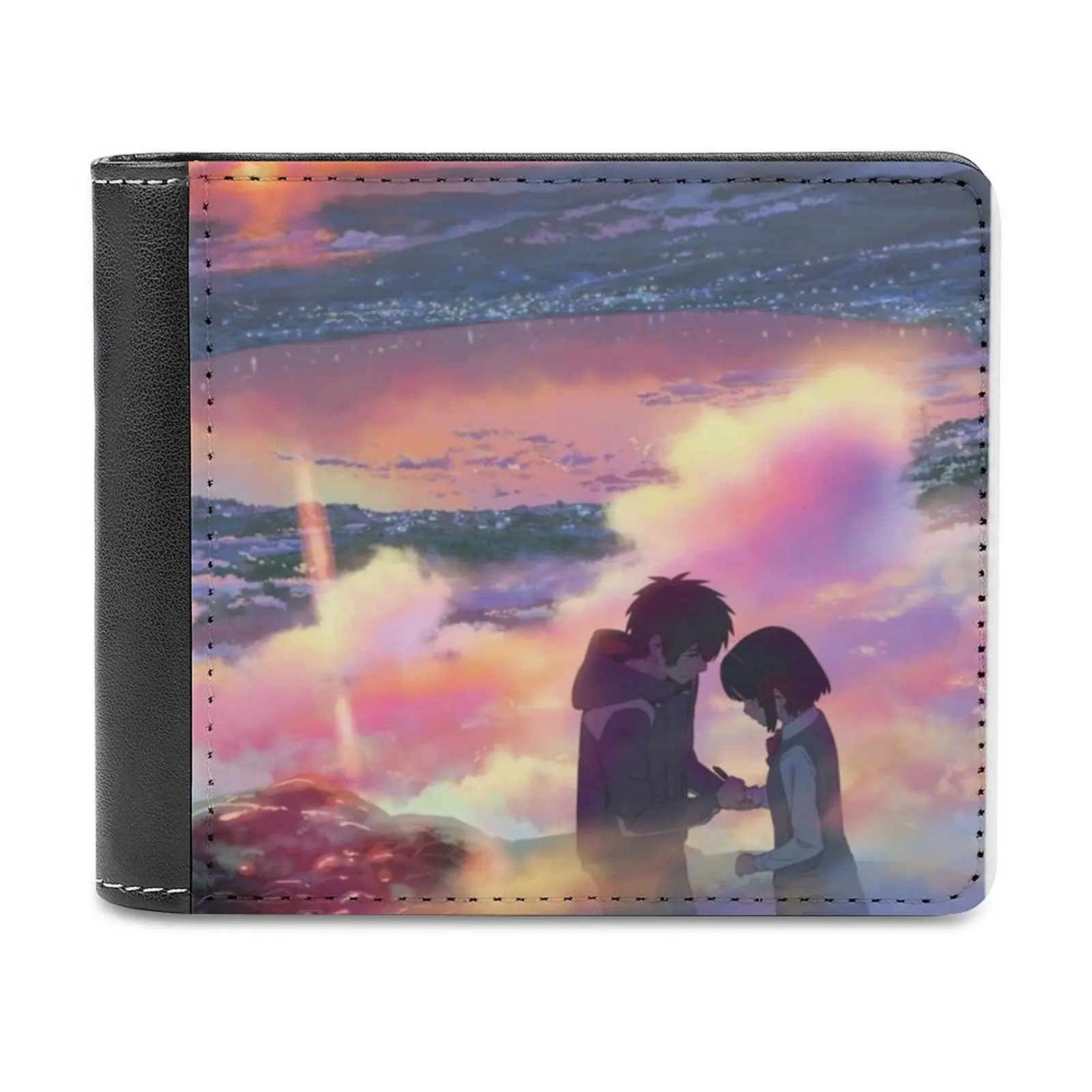 

Your Name Poster-Kimi No Na Wa Anime Poster Leather Wallet Men's Wallet Diy Personalized Purse Father'S Day Gift Your Name Kimi