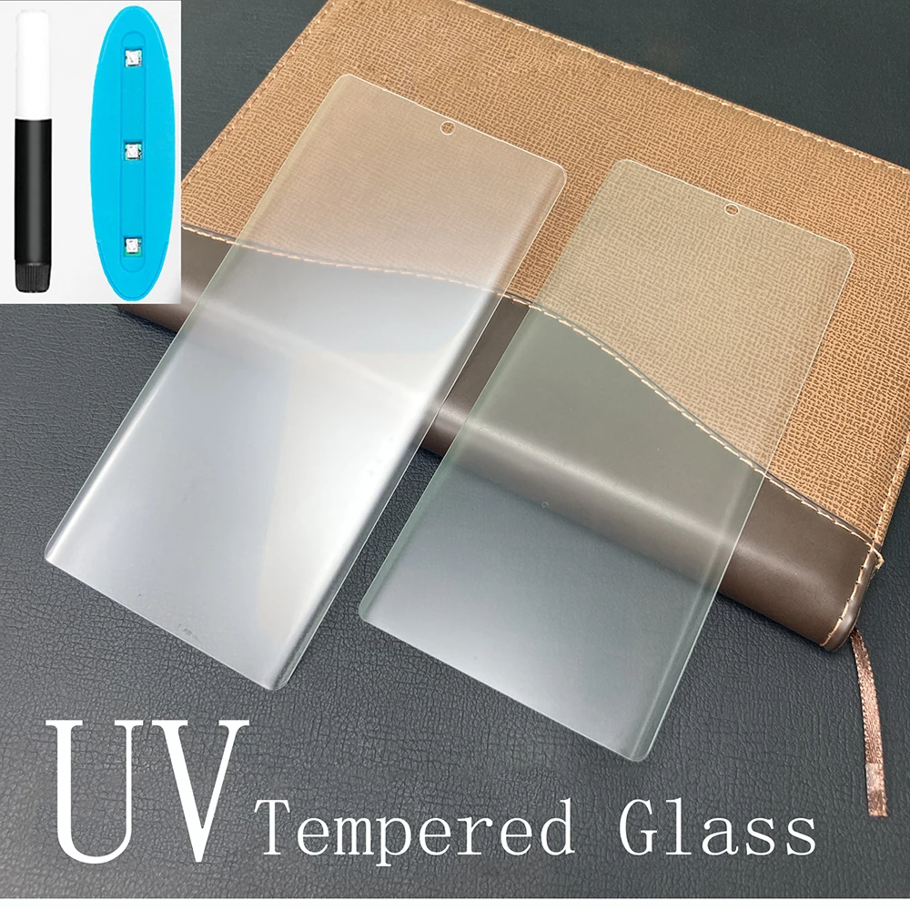 

For Samsung S23 S22 Ultra Tempered Glass Galaxy S21 S20 S10 S9 S8 Plus Glass Note 20 10 9 8 s23Ultra UV Matte Screen Protector