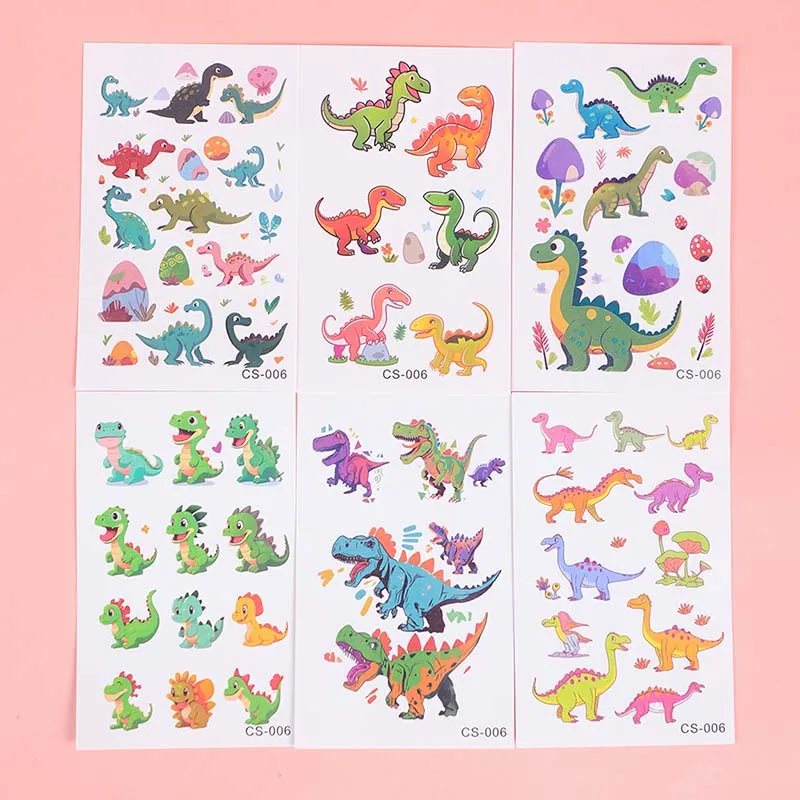 Светящийся набор временной татуировки в форме сердца с 6 предметами для рук и