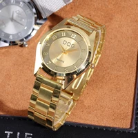 waterproof watch men gold watches top high end clock stainless steel mesh belt steel belt digital wristwatches sports watches