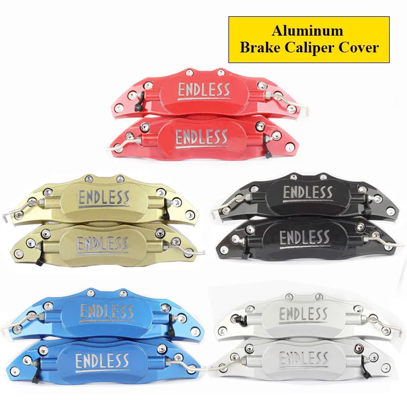 

2PCS Aluminum Large Size Brake Caliper Cover Car Styling Brake Front And Rear disc shell Auto Accessories For 14-20 Inch wheels
