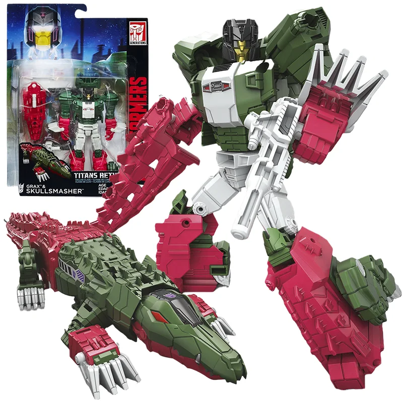 

Hasbro Genuine Transformers Toys PW Tians Return Skullsmasher Anime Action Figure Deformation Robot Toys For Boys Children Gift
