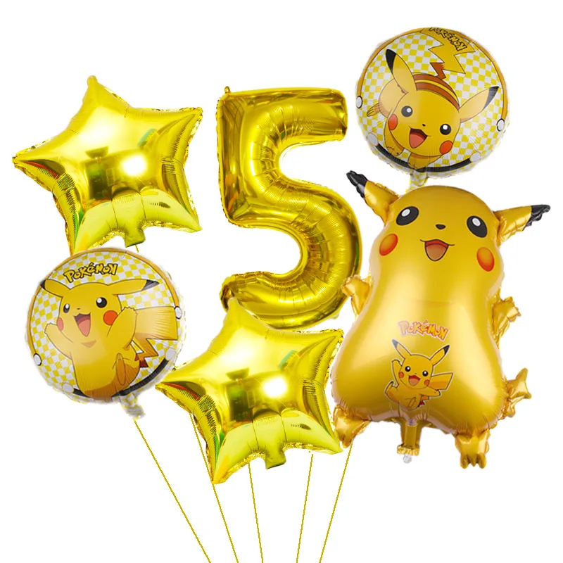 6 шт. детские игрушечные фигурки в виде покемона Пикачу | Дом и сад