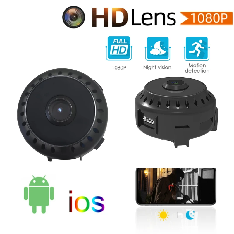 

Mini Camera HD 1080P Sensor IR Night Vision Camcorder Motion DVR Micro Camera Sport Micro DV Video Small Surveillance Monitor