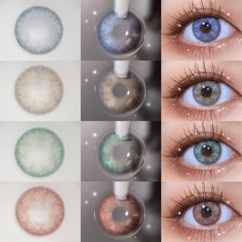 

LAREEN Official Color Contact Lenses 1Pair Natural Beauty Pupil Eye Lens Cosmetics Butterfly Element New Products Yearly Use