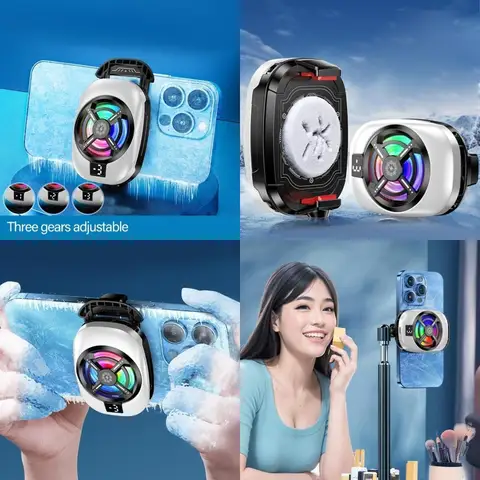 652F Многофункциональные мобильные радиаторы охлаждающий аксессуар с магнитным и зажимом на дизайне