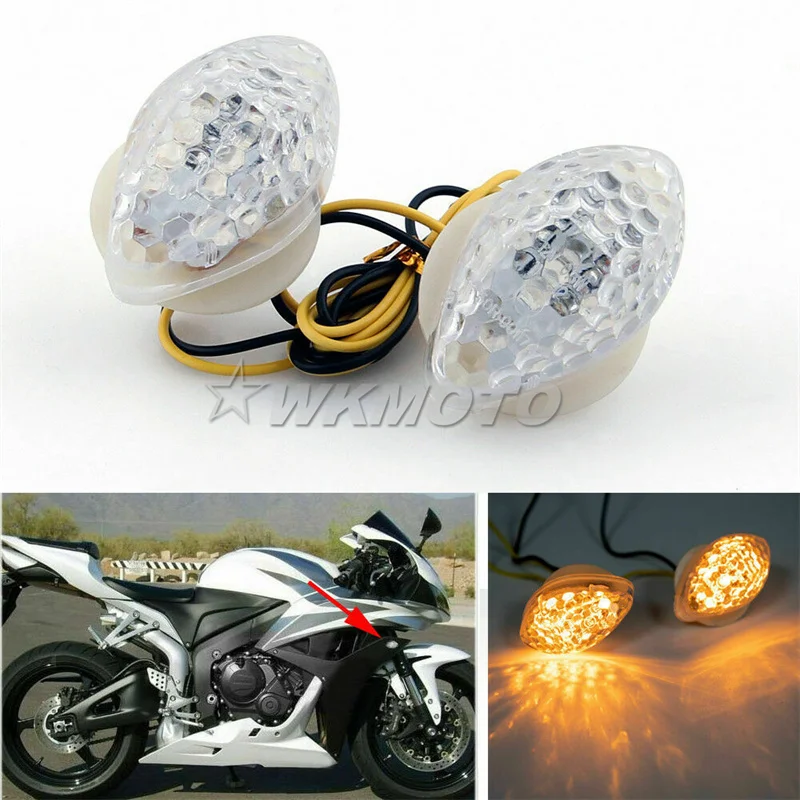 

LED Turn Signal Indicator Light For HONDA CBR600RR CBR1000RR F5 F4I CBR954 CBR929 Blinker Lamp Motorcycle Accessorie