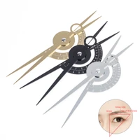 stainless steel microblading balance positioningequidistant eyebrow mapping ruler golden ratio ruler measurement tool