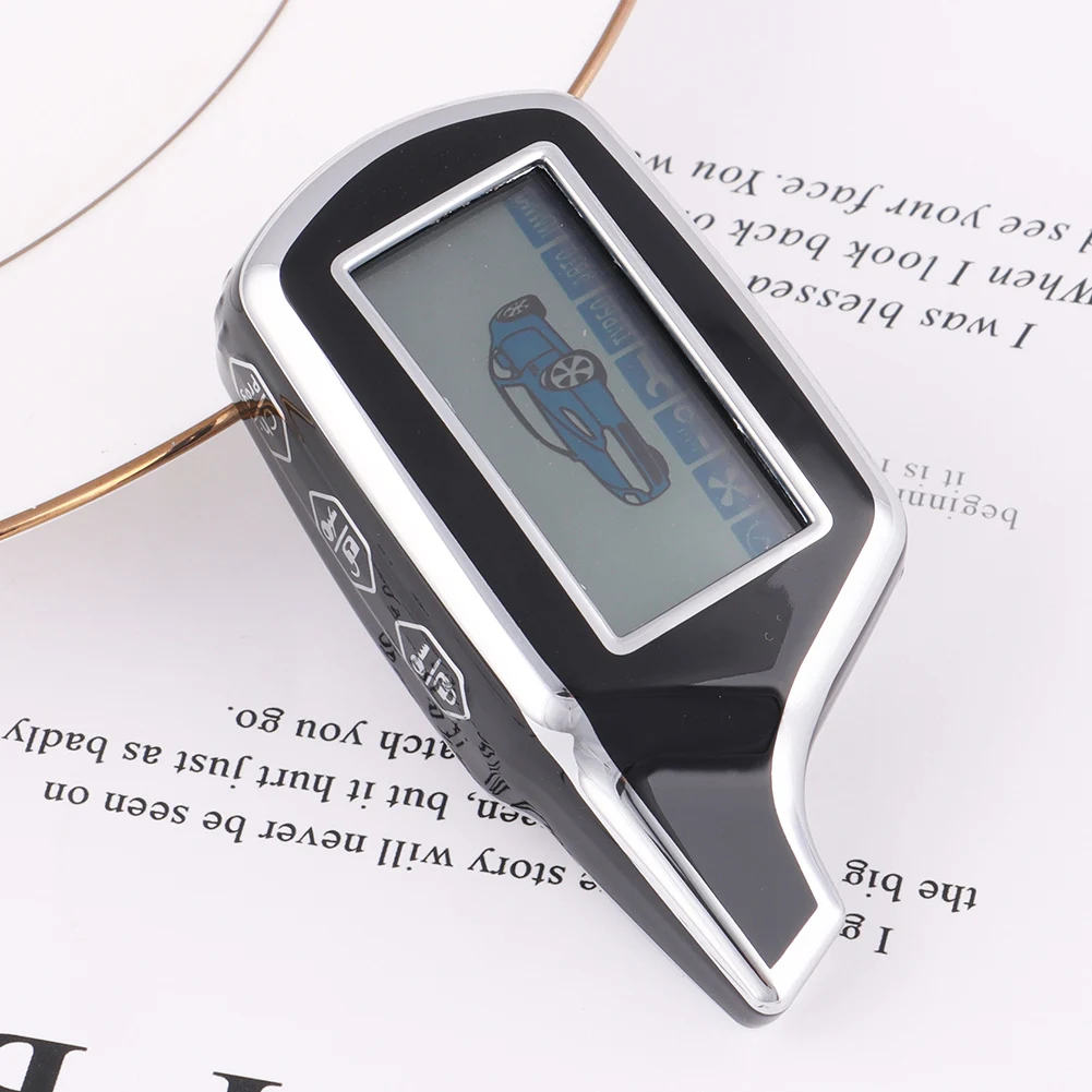 

TPU Car Key Case Cover Shell For Starline A91 A61 B9 B91 B6 B61 V7 Russian Two Way Version LCD Silver Edged Black, Silver Edged