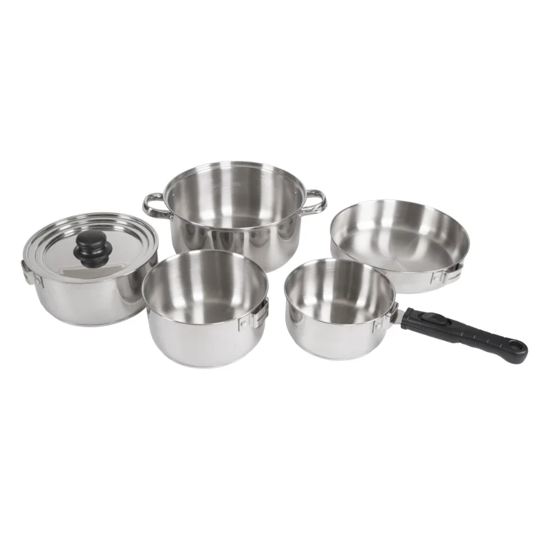 

Stansport Heavy Duty - Stainless Steel Clad Cook Setcookware pots and pans set cookware sets pots and pans