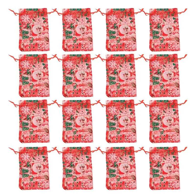 

50 шт., многофункциональные мешочки из органзы для конфет