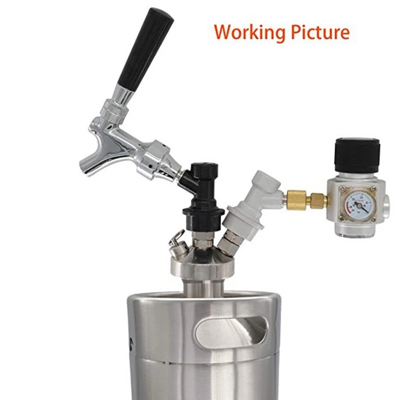 Мини-дозатор для Бочков кран из нержавеющей стали с шаровым замком приготовления