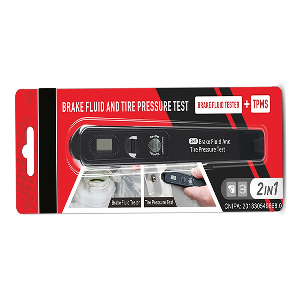 Тестер тормозной жидкости измеритель давления в шинах два одном тестер для
