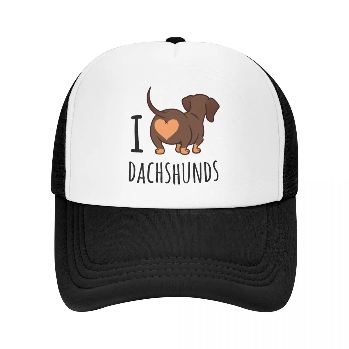 

Кепка унисекс в стиле панк с надписью «I Love Dachshunds»