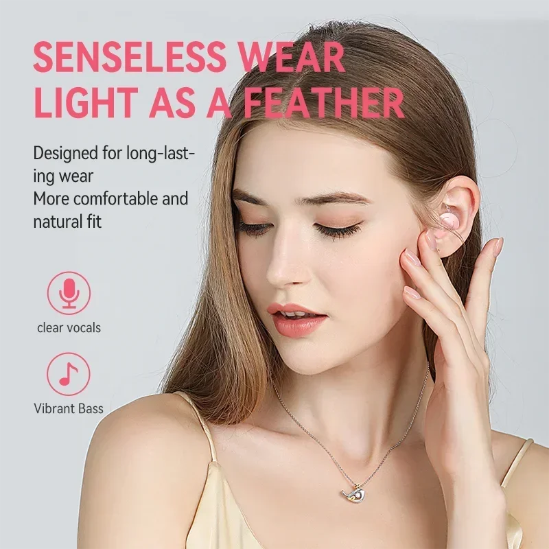 Мини-наушники для сна беспроводные Bluetooth-наушники невидимые маленькие