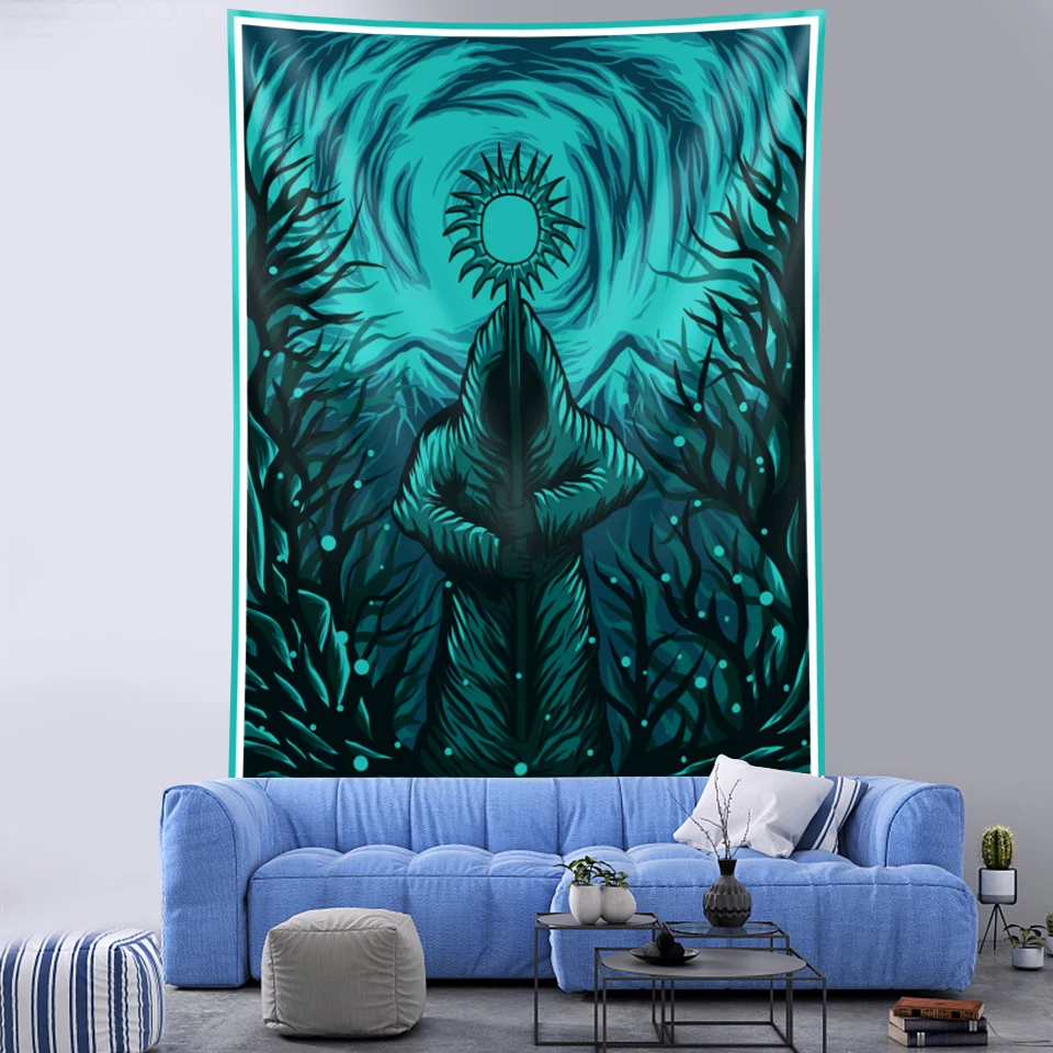 

Домашний декоративный гобелен Tarot, Гобелен Мандала хиппи, гобелен для гадания, матрас, ведьмахство, богемное Украшение стен