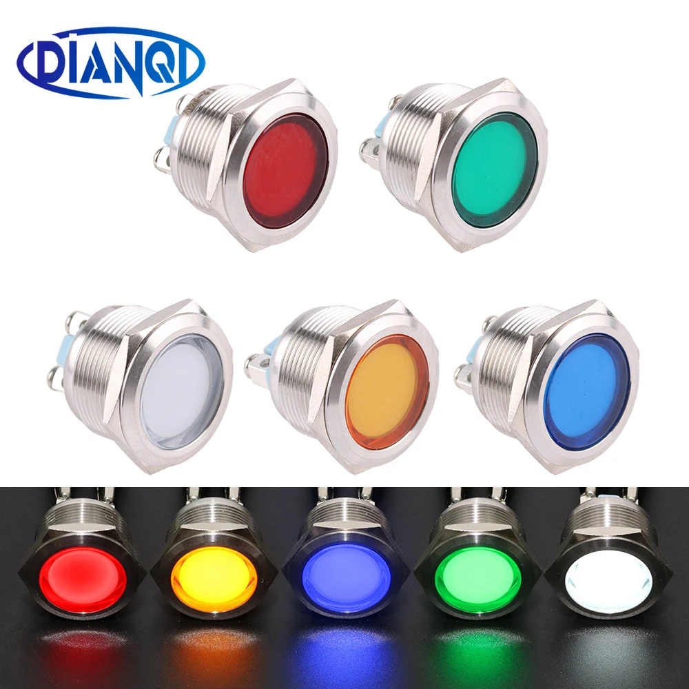 

Индикаторная лампа DIANQI 22мм красная