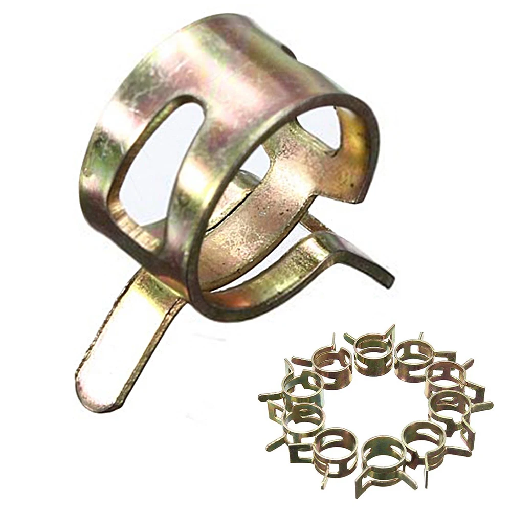 

10pcs Silicone Spring Band Fuel Hose Clip Practical Flexible Reusable Home Tool Accessories Durable Pipe Clamp