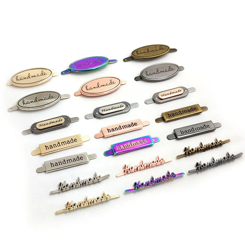 Meetee 10 шт. металлические мешки ручной работы этикетки булавка Пряжка врезная