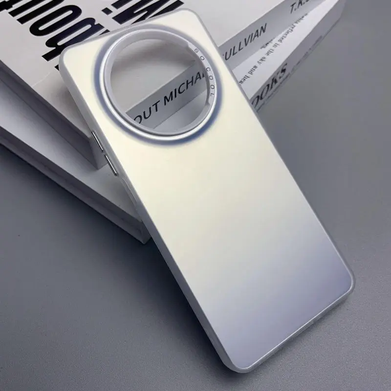 Чехол для телефона Huawei Mate 50 Pro 50e матовый цветной бампер с лазерным рисунком