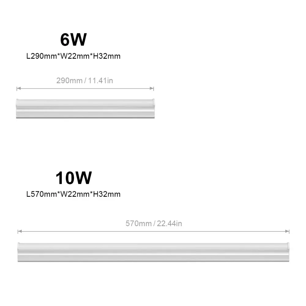 10шт T5LED лампа 6Вт 10Вт 220В