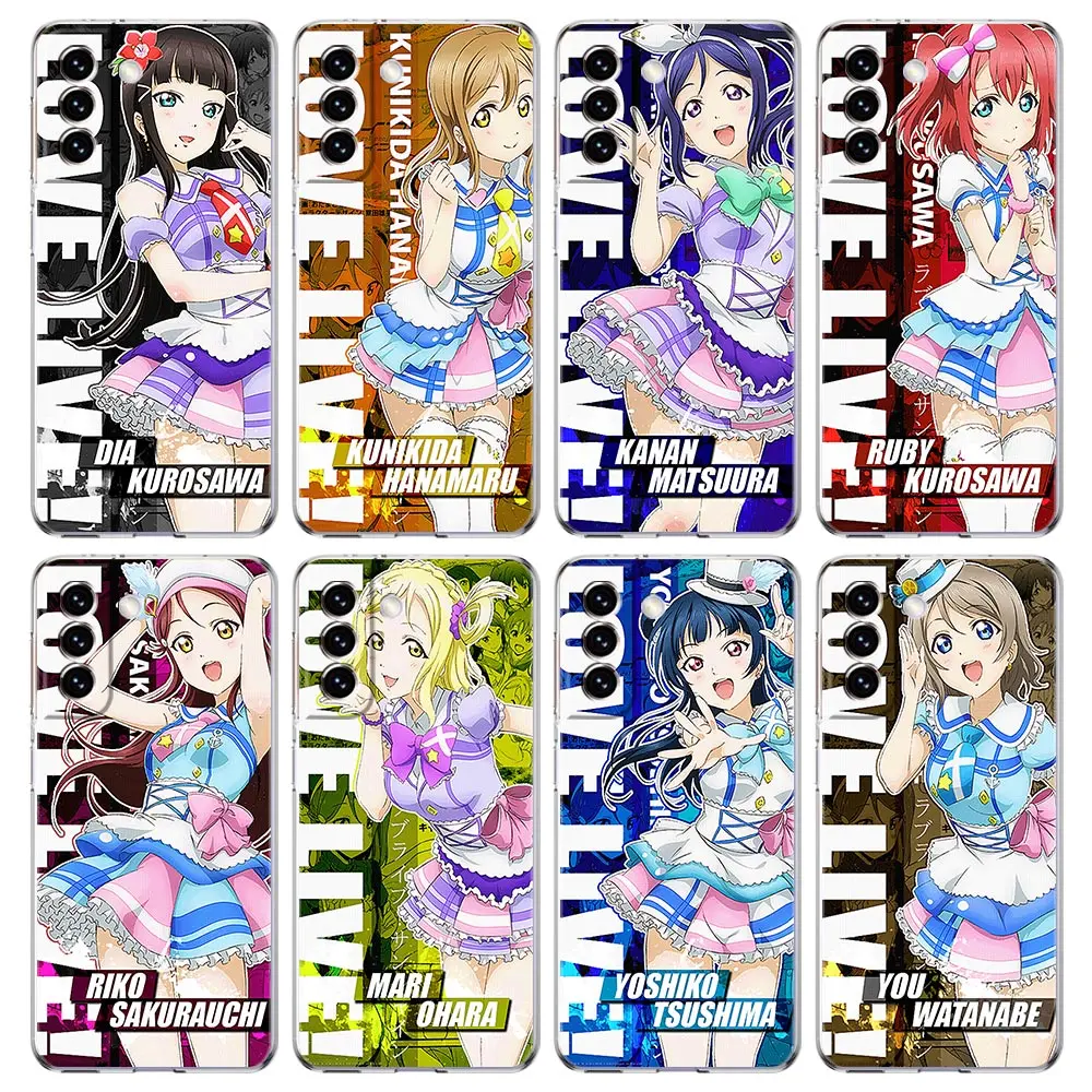

Love Live! You Watanabe Anime Phone Case For Samsung Galaxy S22 5G S20 Ultra S21 FE 5G S10E S9 S8 S10 Plus Note 20 10 Lite Cover