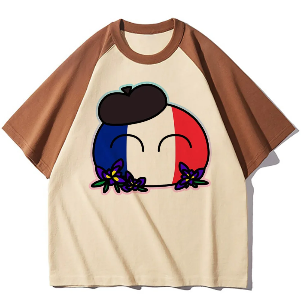 Футболка Countryballs женская эластичная мягкая тканевая футболка для активного